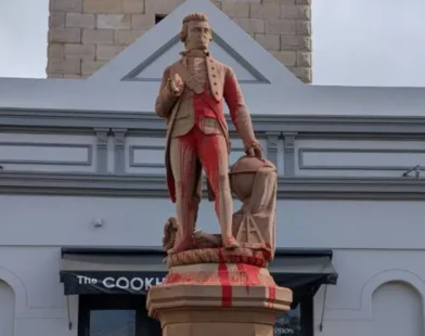 Captain Cook statue vandalized ahead of Australia Day celebrations