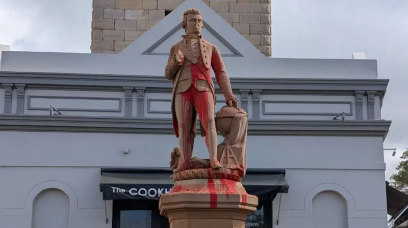 Captain Cook statue vandalized ahead of Australia Day celebrations